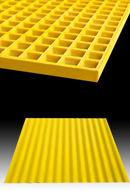 FRP Roofsheets, Grating